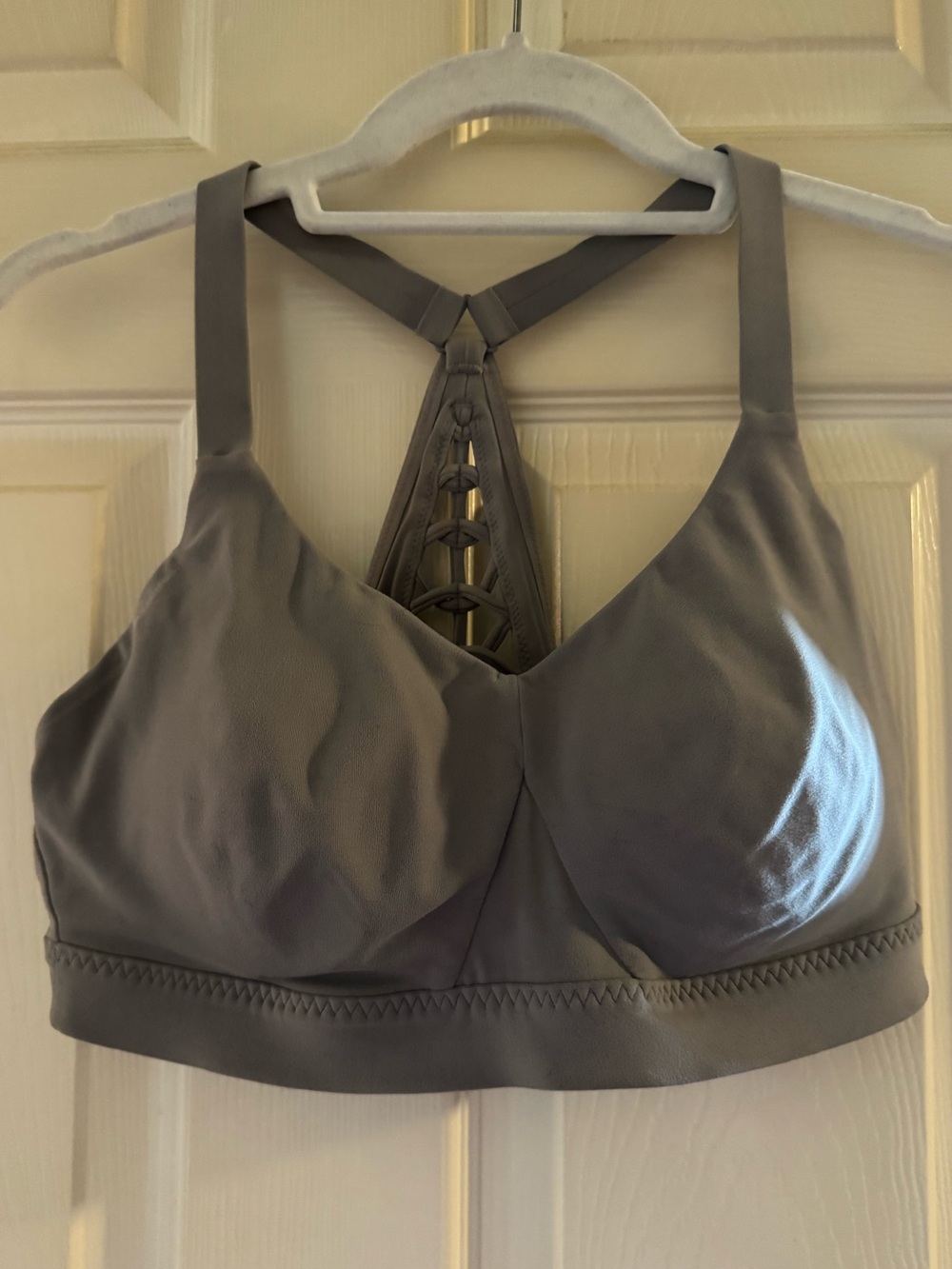 Athleta- Gray Sculpted Sports Bra